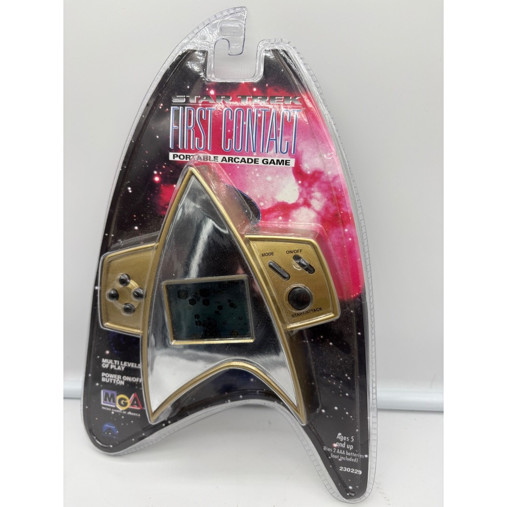 1996 MGA Star Trek First Contact, Handheld LCD Game, and Vtg Sci-Fi Collectible